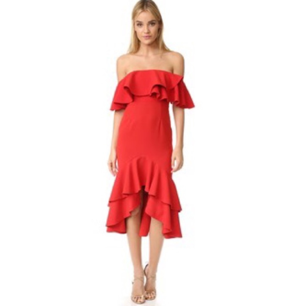 Fame and Partners Sasha Dress in Red